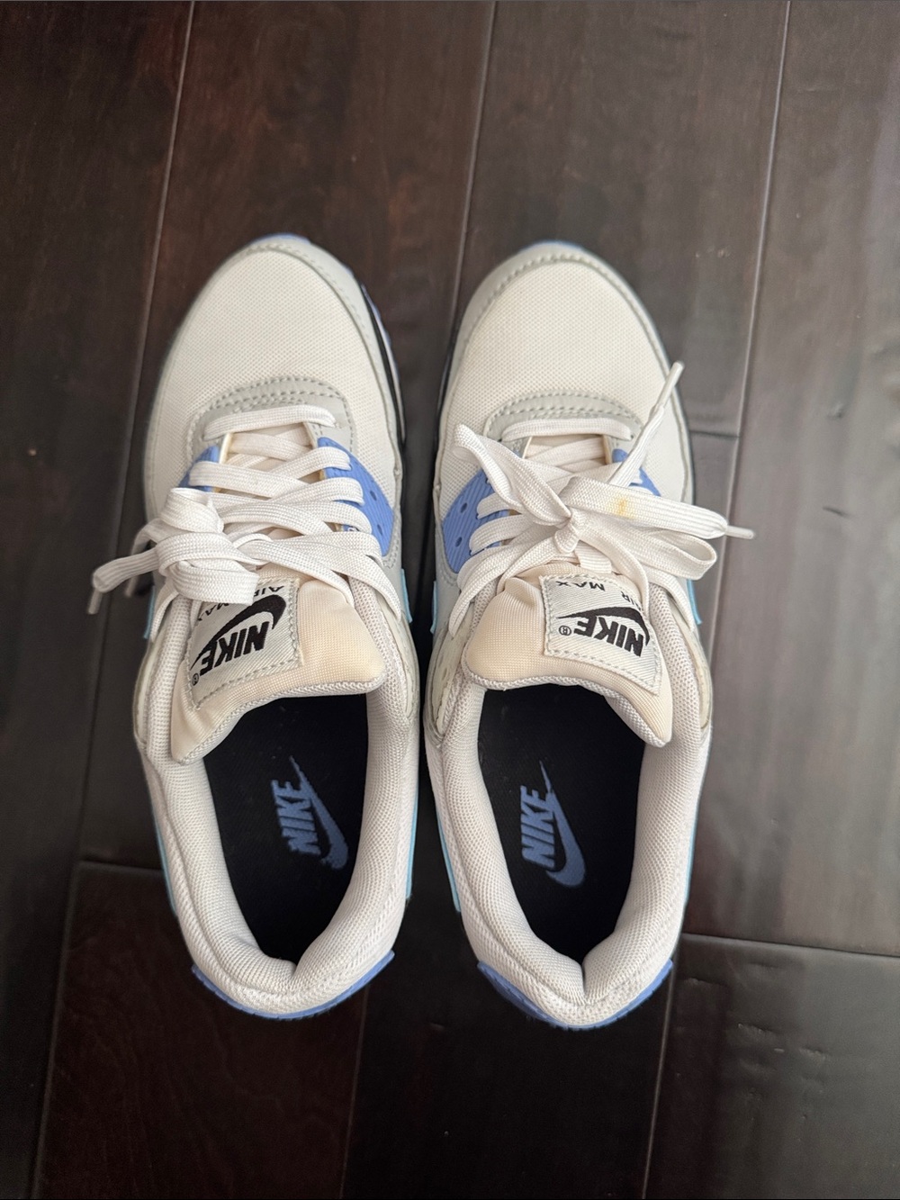 Nike Women’s Air Max Sneakers in White, Light Blue and Black - Picture 2 of 6